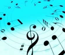 swirl of musical notes