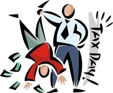 taxes like a comic picture