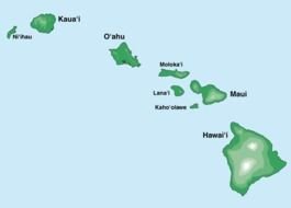 Hawaiian Islands Map