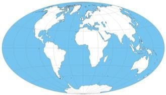 World Map Outline drawing