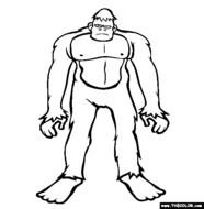Bigfoot Coloring Pages