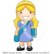 School Girl Clip Art N9
