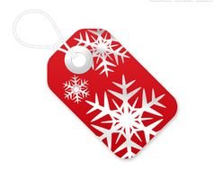 Clipart of Christmas Tag