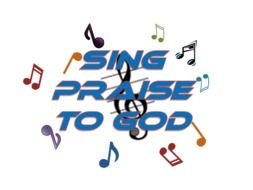Sing Praise to god lettering