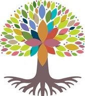 symbol of the catholic faith in the form of a tree