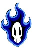 Bleach Skull Logo drawing