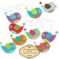 Flying Bird Clip Art N8