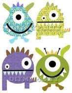 Monster Birthday Clip Art N4
