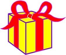 yellow present box