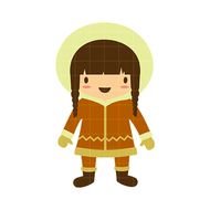 Eskimo Girl Clip Art N4