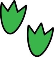 Dinosaur Footprint Clip Art N4