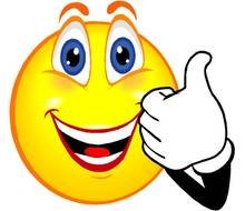 Thumbs Up Smiley Face Clip Art N14