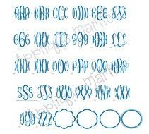 Monogram Alphabet Fonts