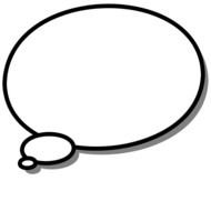 Cartoon Speech Bubble Clip Art N3