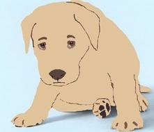 Yellow Lab Cartoon