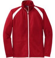 red sports jacket