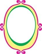 Cartoon Frame as a colorful illustration