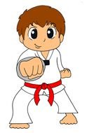 Taekwondo Clip Art drawing