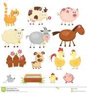 Cartoon Farm Animals Clip Art N5