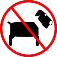 No Pets Allowed Sign