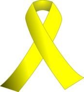 Yellow Cancer Ribbon Clip Art