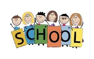 school clipart with children