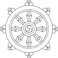Buddhist Dharma Wheel