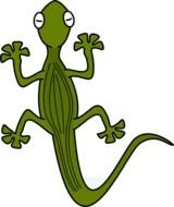 Cartoon Lizard Clip Art N9