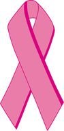 isolated pink ribbon