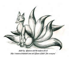 Japanese Fox Drawing