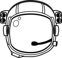 Astronaut Helmet Clip Art N4
