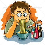 Fat People Eating Cartoon