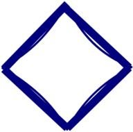 Blue Diamond Shape Clip Art