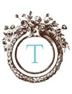 oval frame with monogram
