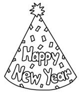 New Year cone hat