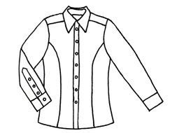 Clipart of Woman shirt