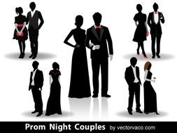 Prom Couple Silhouette