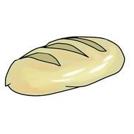 Bread as a graphic illustration