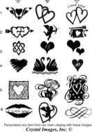 Hearts set drawing
