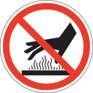 Hot Do Not Touch Sign
