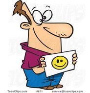 Cartoon Happy Person Face