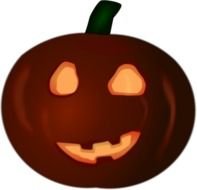 pumpkin for halloween as a graphic illustration