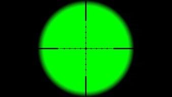 Sniper Scope green Crosshairs drawing