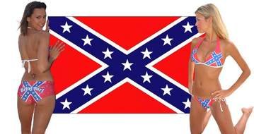 clipart of the girls and Confederate Flag