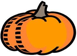 isolated drawn pumpkin