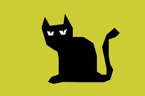 cartoon Black Cat, Clip Art
