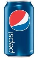isolated Pepsi can