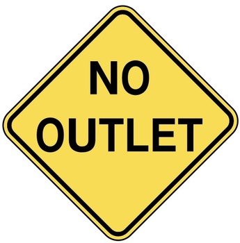 Traffic Signs No Outlet