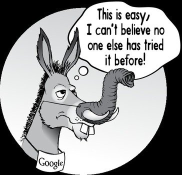 Deciding Donkey By Searchclippr A Humorous Cartoon About Google