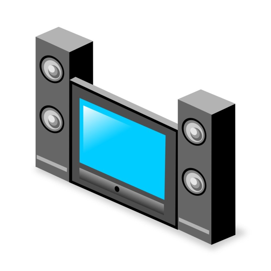 painted home theater system